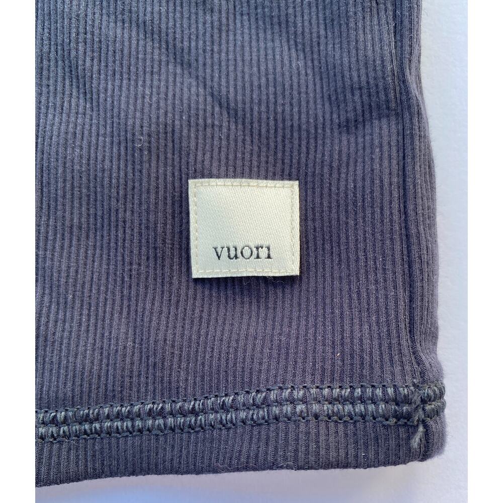 Vuori Ribbed Cropped Shirt ● Black ● Medium - Picture 5 of 5